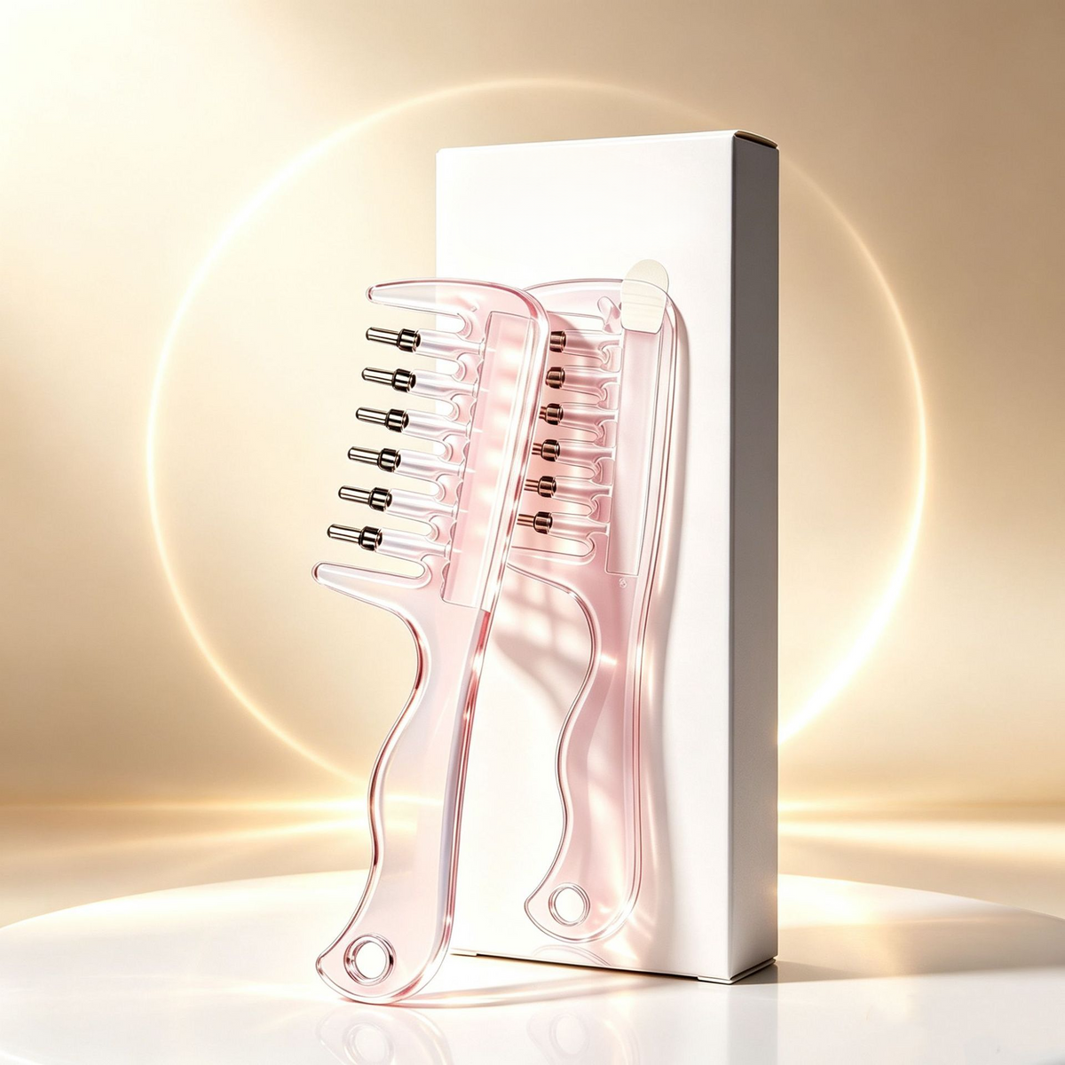 š§Refillable Scalp Oil Applicator Comb with 6 Metal Massage Tips ā Even Root Serum Distribution & Scalp Stimulation for Hair Care