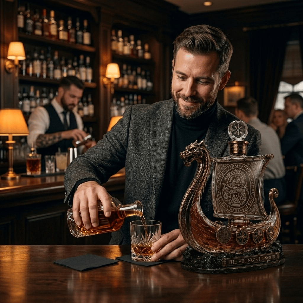 🐉 The Viking's Honour - Limited Edition Crystal Whiskey Decanter