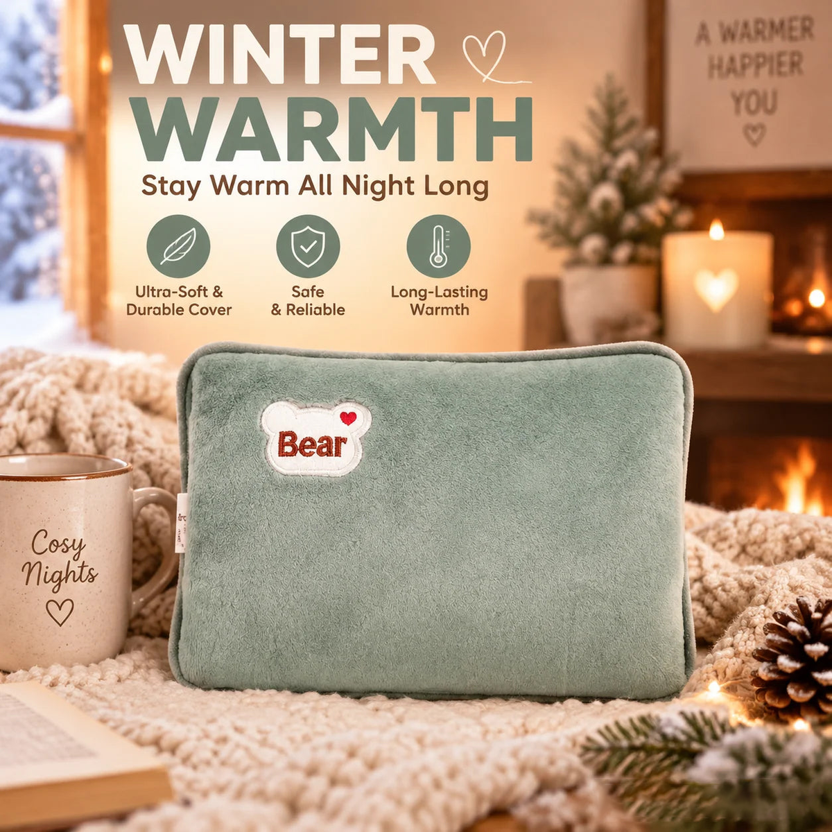 🎄Christmas Sale! LAST DAY ONLY! ⏰Rechargeable hot water bottles, heat packs, explosion-proof heat pads