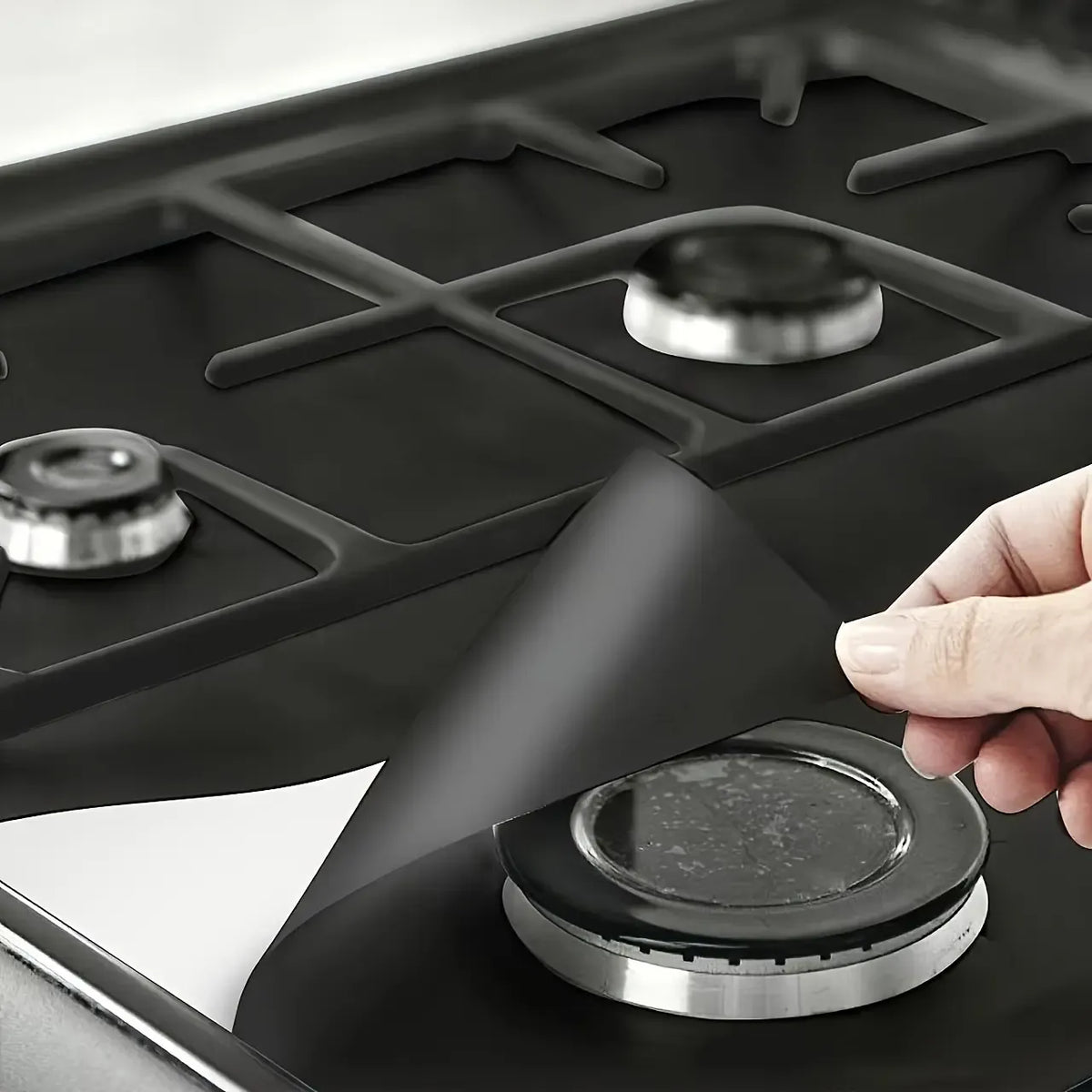 š„4-Piece Reusable Non-Stick Gas Stove Burner Covers ā Heat-Resistant & Washable