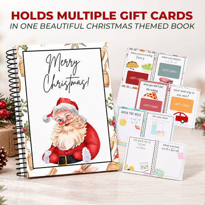 Christmas Gift Card Book – 12 Gift Card Pages & Personal Message Holder