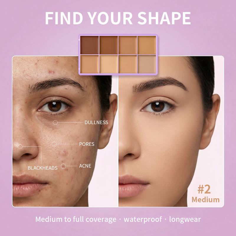 8-Color Cream Concealer Palette