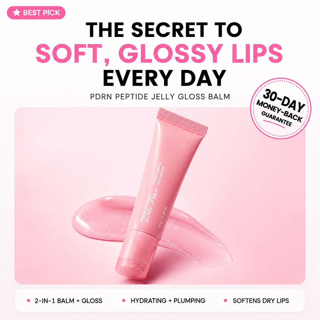 PDRN Peptide Glossy Lip Balm