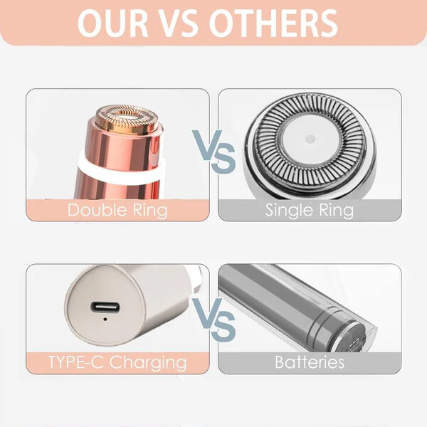 Portable Lipstick Facial Hair Remover Trimmer