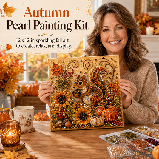 🔥 Last Day 49% OFF - 🍂💎 Autumn Pearl Painting Kit – Relaxing DIY Craft to Create Sparkling Fall Artwork 🖌️