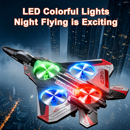 ✈️Kids RC flying toy, durable EVA foam fighter jet with multiple flying modes