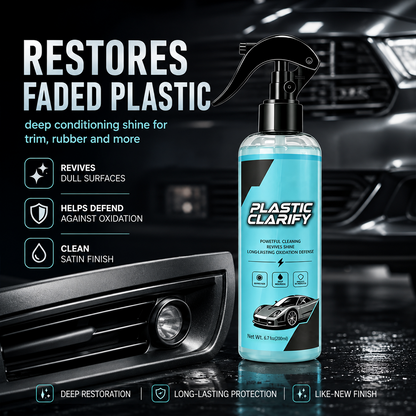 Car Plastic Trim Restorer Spray for Faded Surfaces