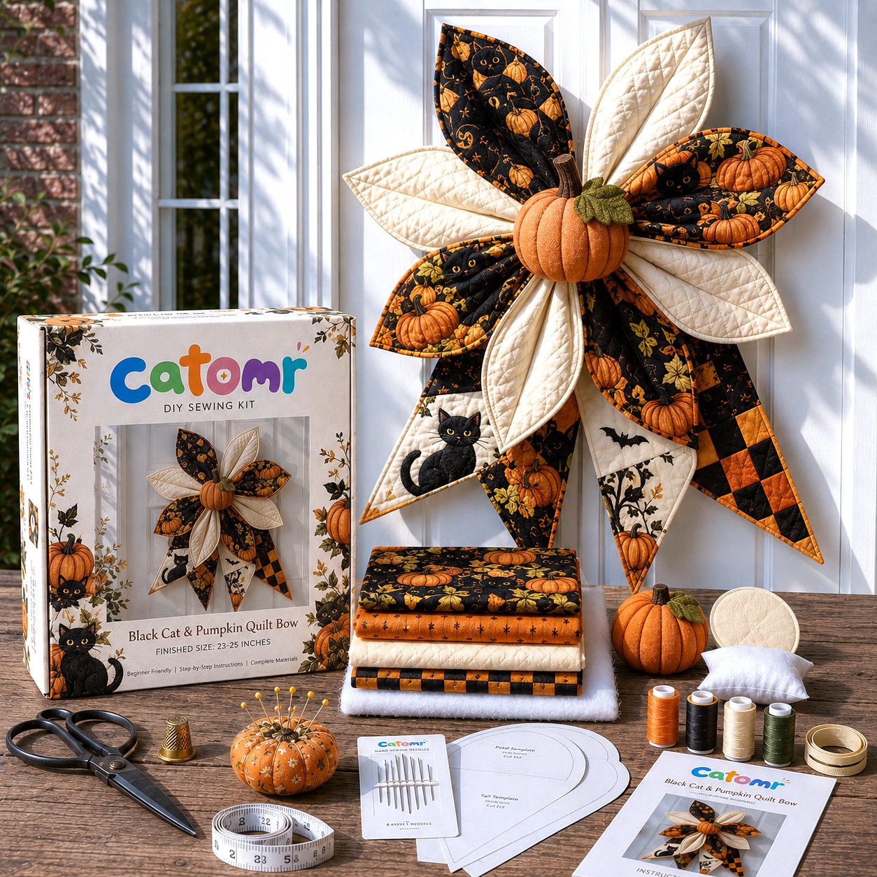 Large Patchwork Bow Sewing Kit