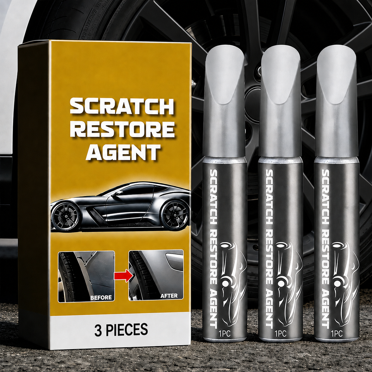 🔥Hot Sale 49% off🌟🖊️ Wheel Scratch Repair Pen