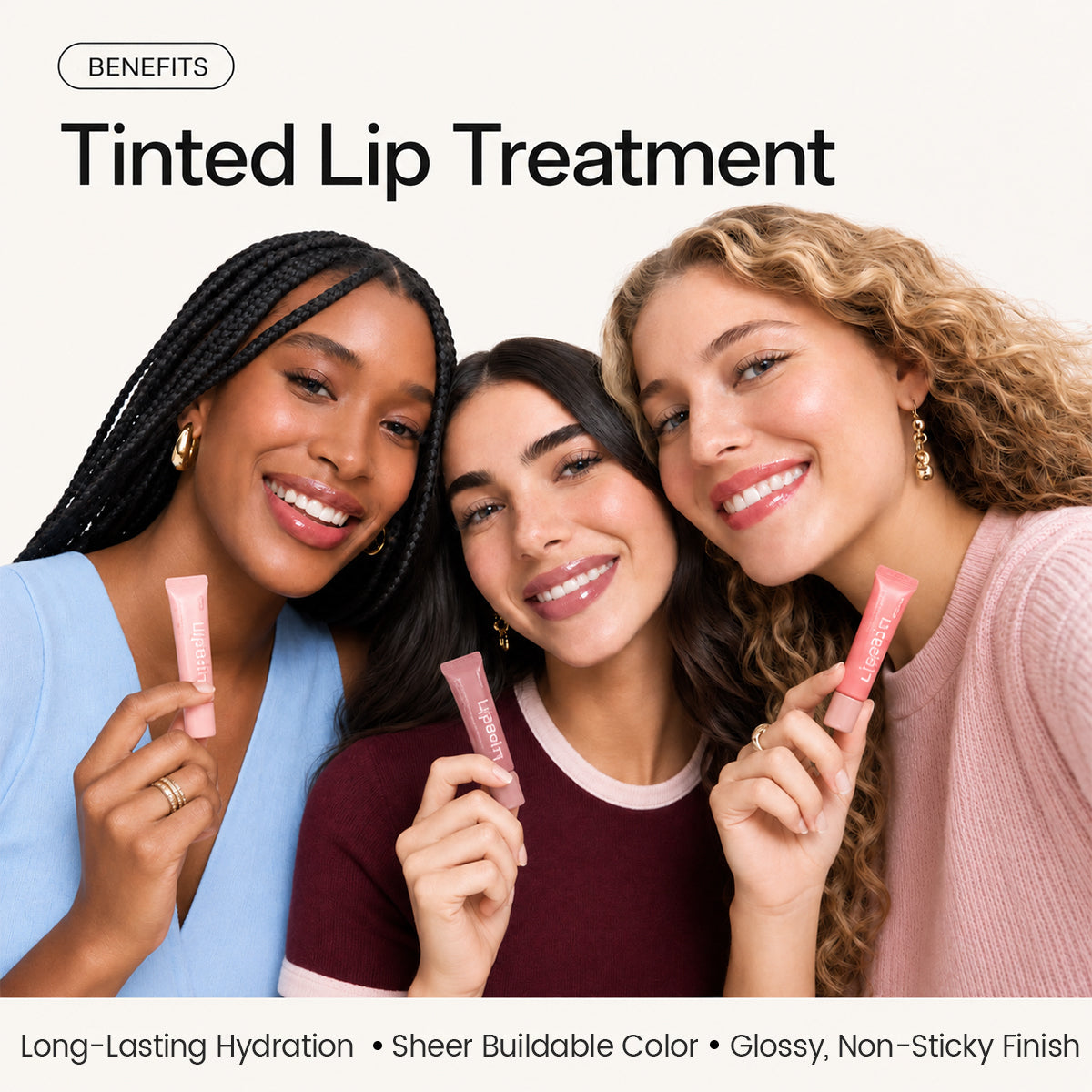 Skincare-Grade LIP CARE with 5 PEPTIDES