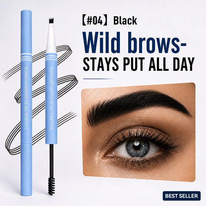 Waterproof 2-in-1 Micro-Fork Eyebrow Pen & Tinted Gel