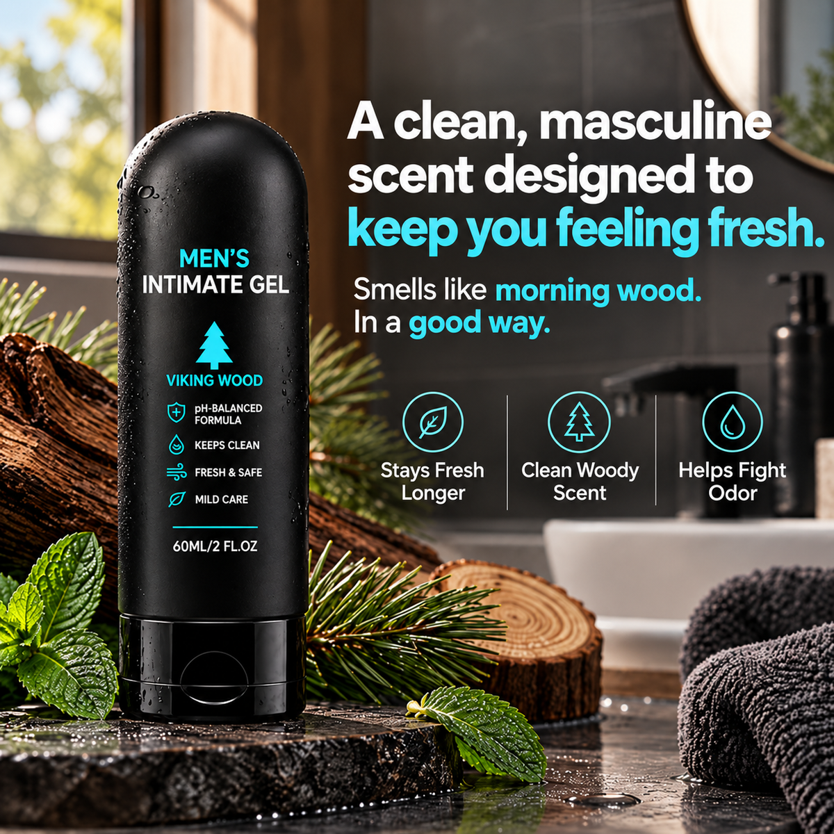 Men's Intimate Wash Gel - A pH-balanced intimate wash