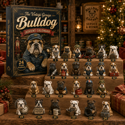 🔥🔧 Vintage Garage Bulldog Advent Calendar 2026 – 24 Days of Classic Bulldog Garage Surprises