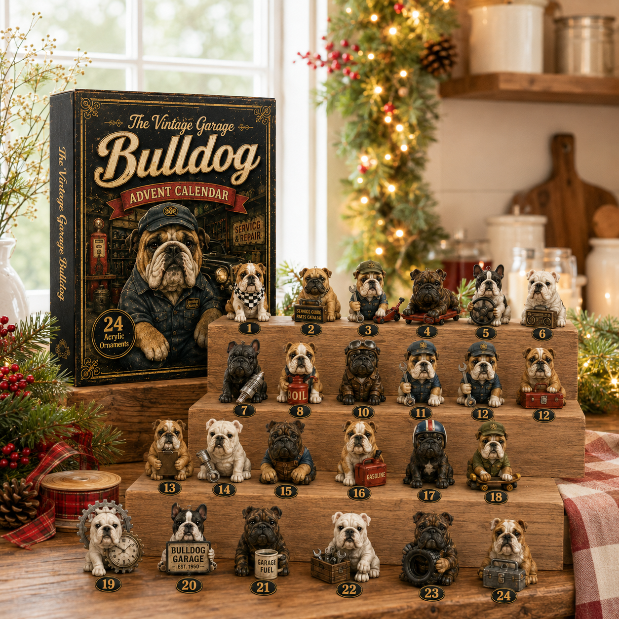 🔥🔧 Vintage Garage Bulldog Advent Calendar 2026 – 24 Days of Classic Bulldog Garage Surprises