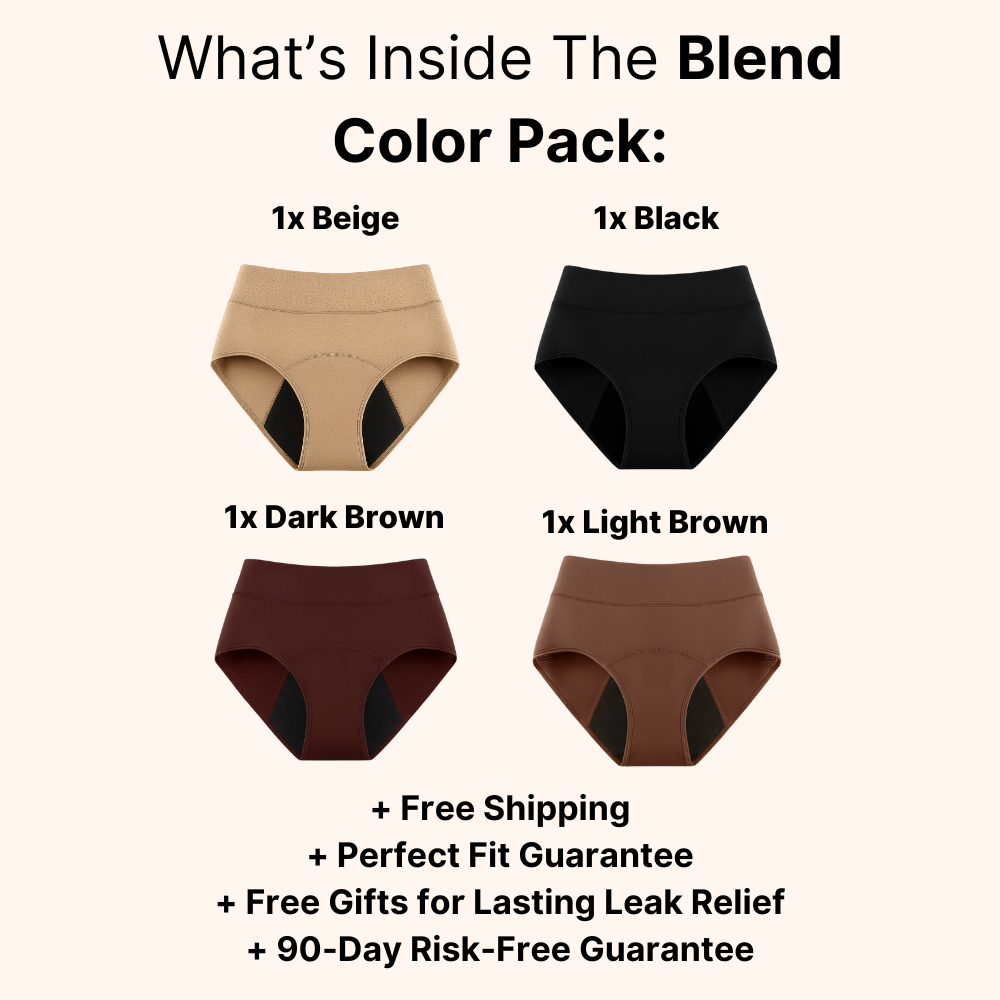ssiki 100% Leak-Proof Underwear That Won't Let You Down for Women 60+ (4-Pack)
