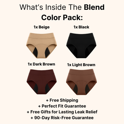 ssiki 100% Leak-Proof Underwear That Won't Let You Down for Women 60+ (4-Pack)