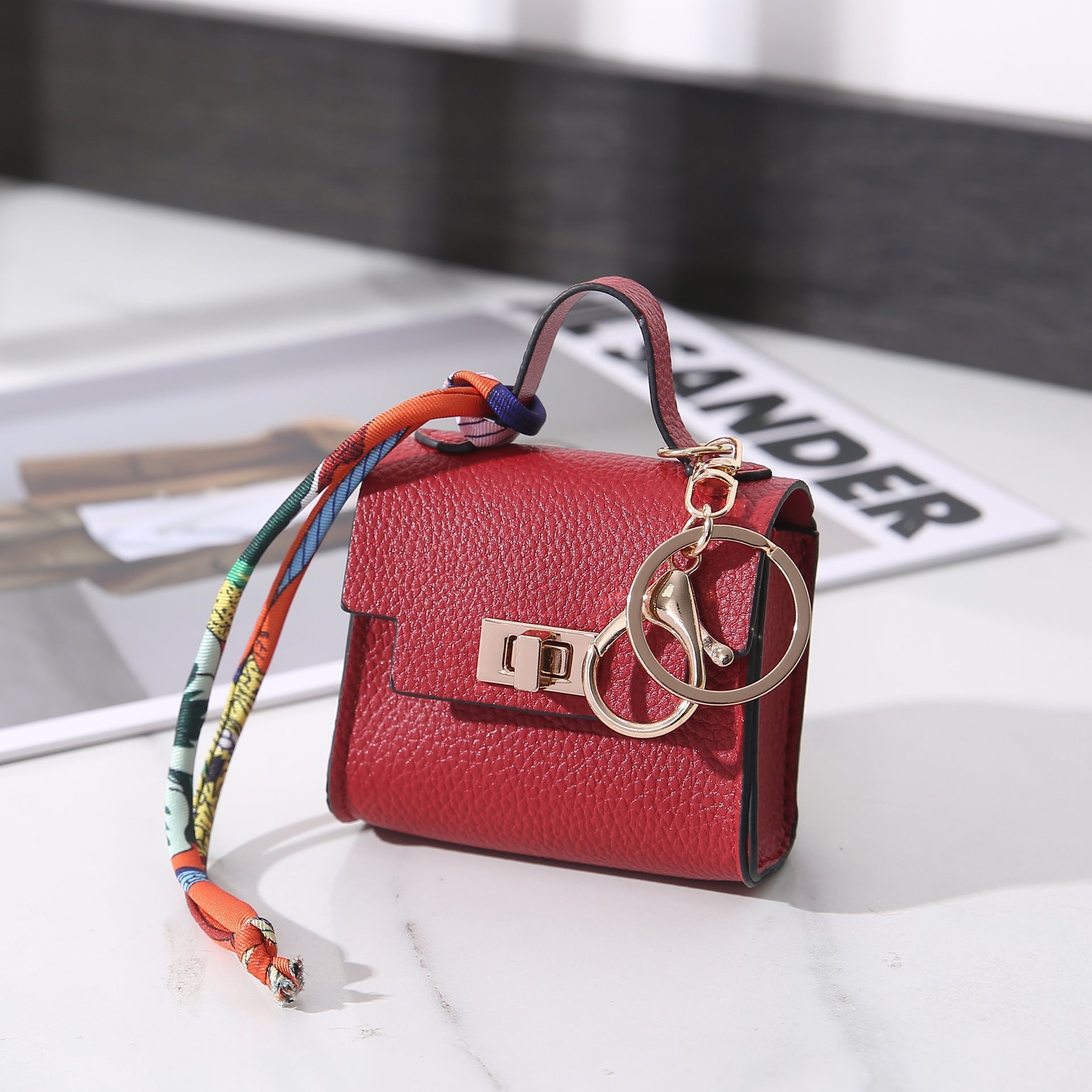 Mini Luxury Bag Keychain Charm
