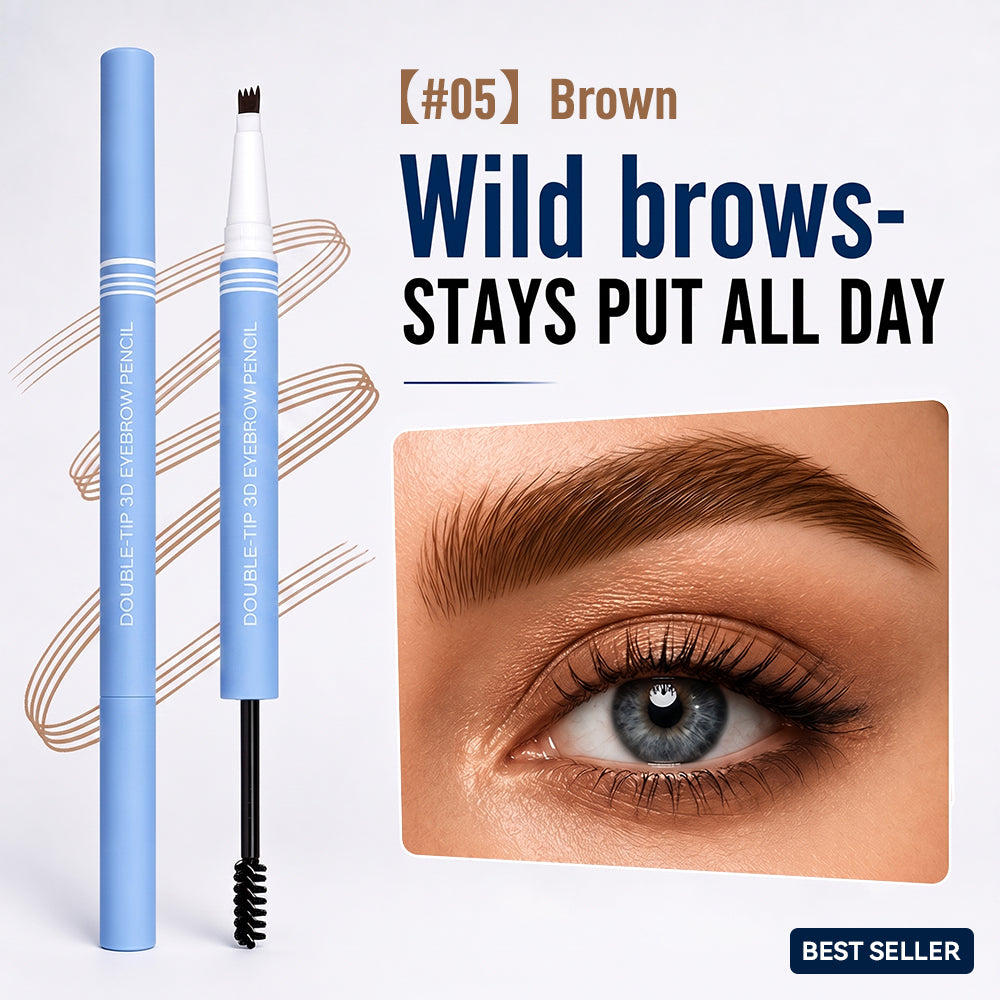 Waterproof 2-in-1 Micro-Fork Eyebrow Pen & Tinted Gel
