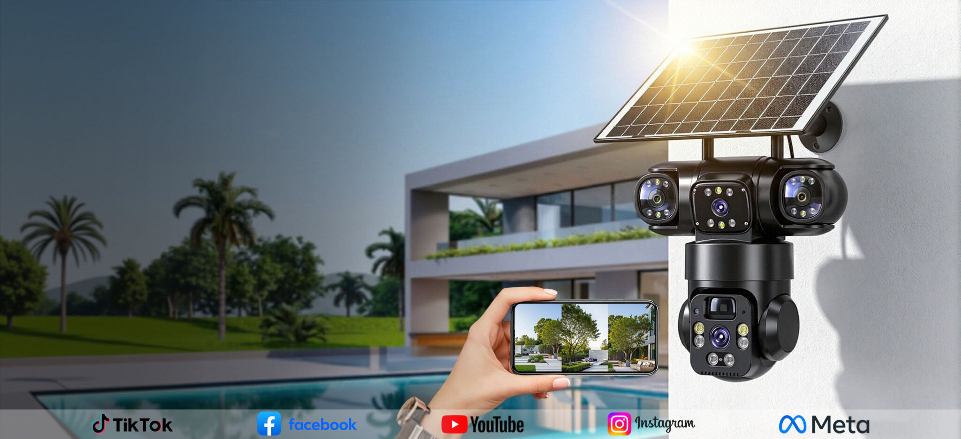 360° Solar Security Camera