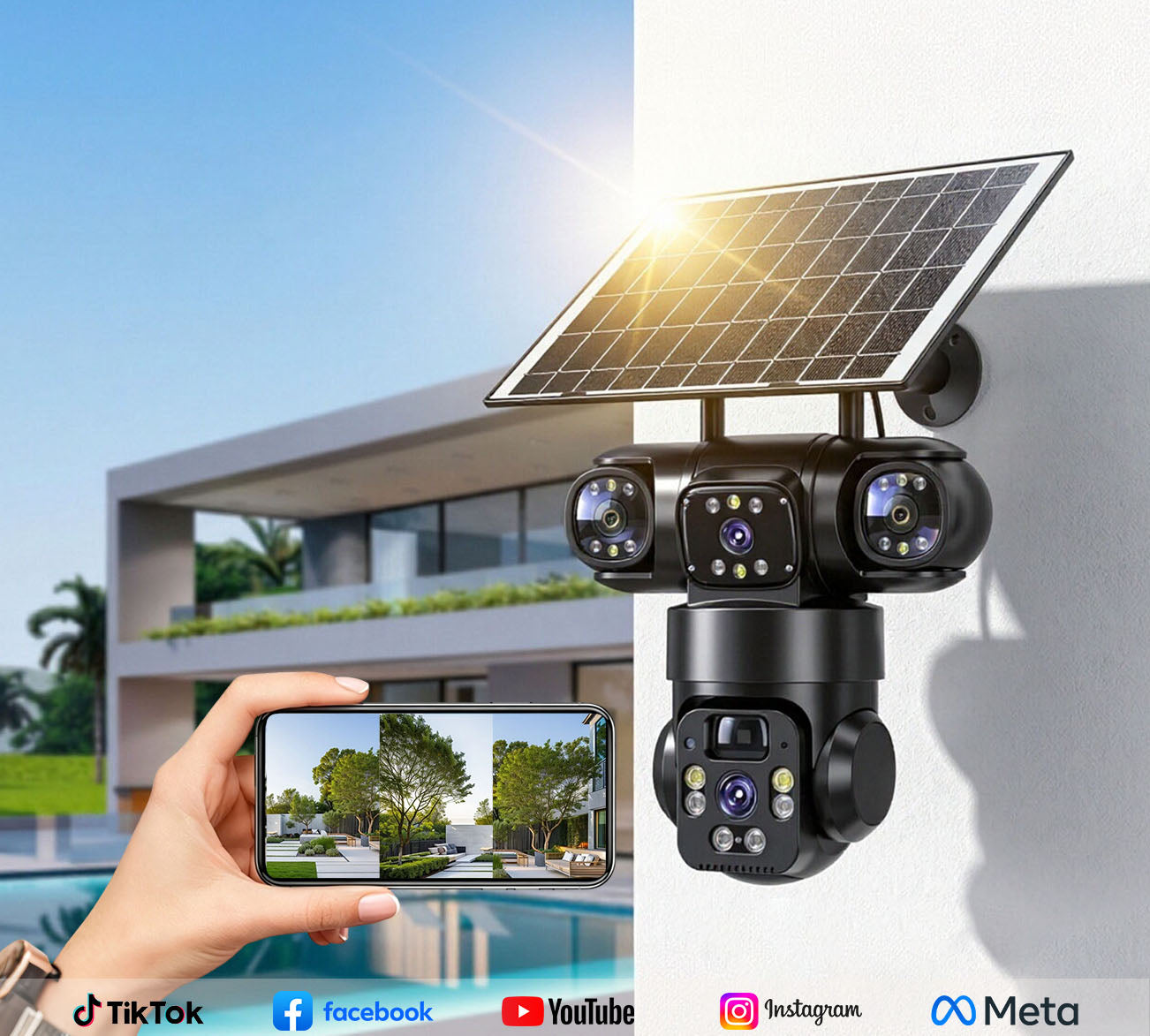360° Solar Security Camera