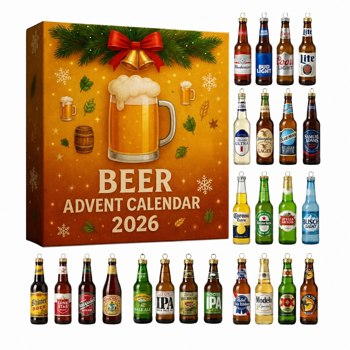2026 Whiskey 3D Christmas Countdown Blind Box