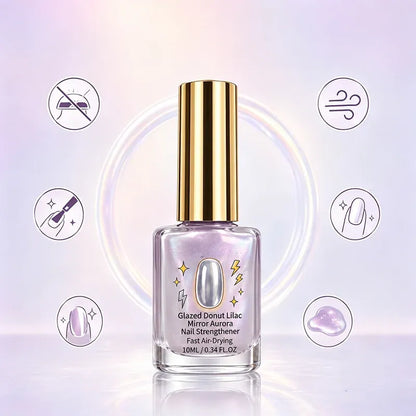 📢📢50% OFF !! ⏰Lilac Glossy Mirror Nail Strengthener