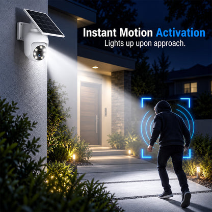 ⏰Solar-Powered Simulated Surveillance Camera Street Light