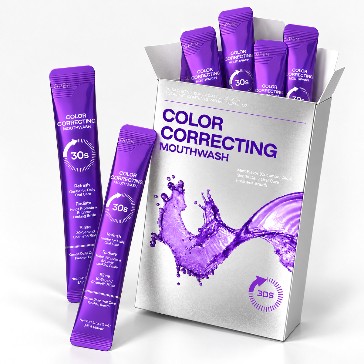 Color-Correcting Stick Mouthwash
