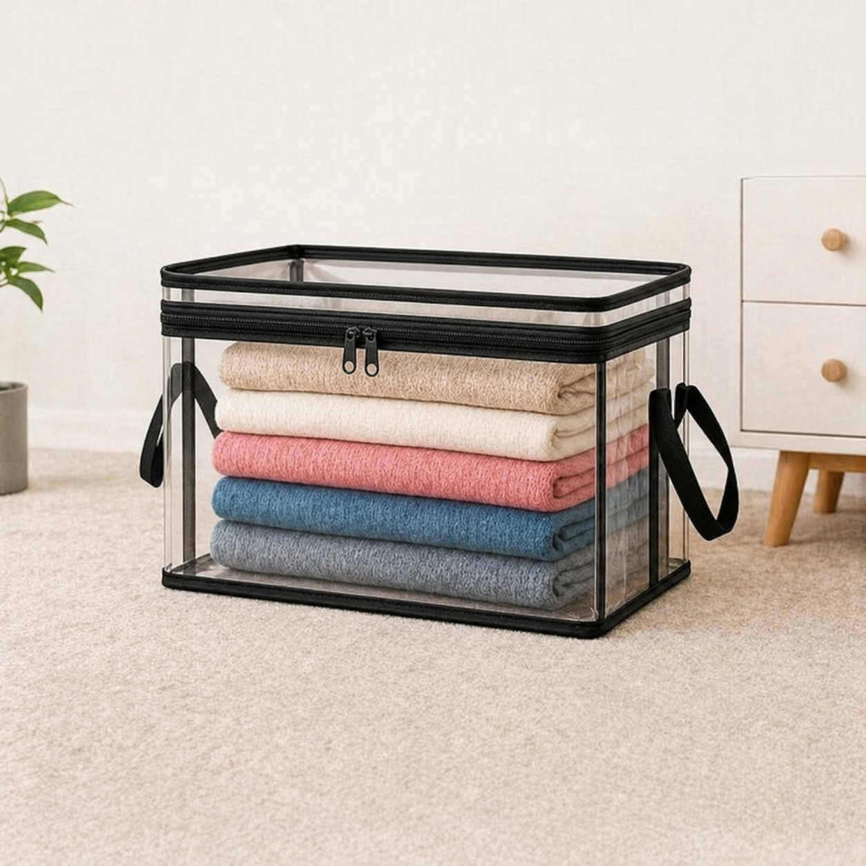 🔥Limited TimePromotion 49% OFF 📦Large Heavy-Duty Thick Plastic Clear Storage Bag for Clothes, Moving & Storage