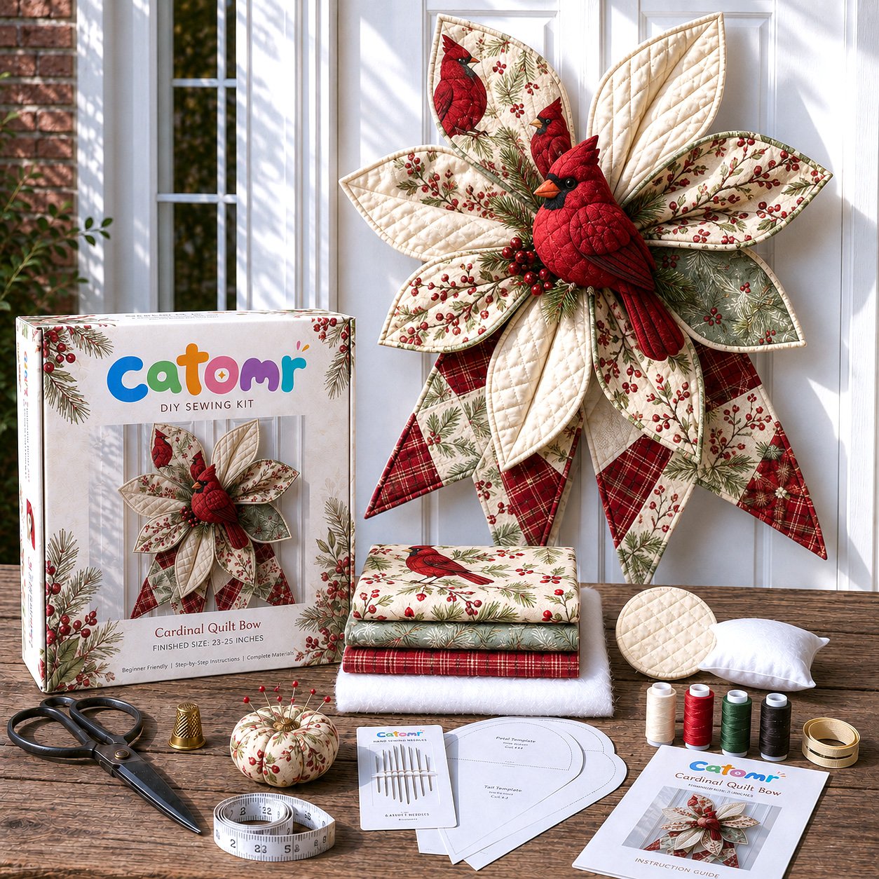 Large Patchwork Bow Sewing Kit