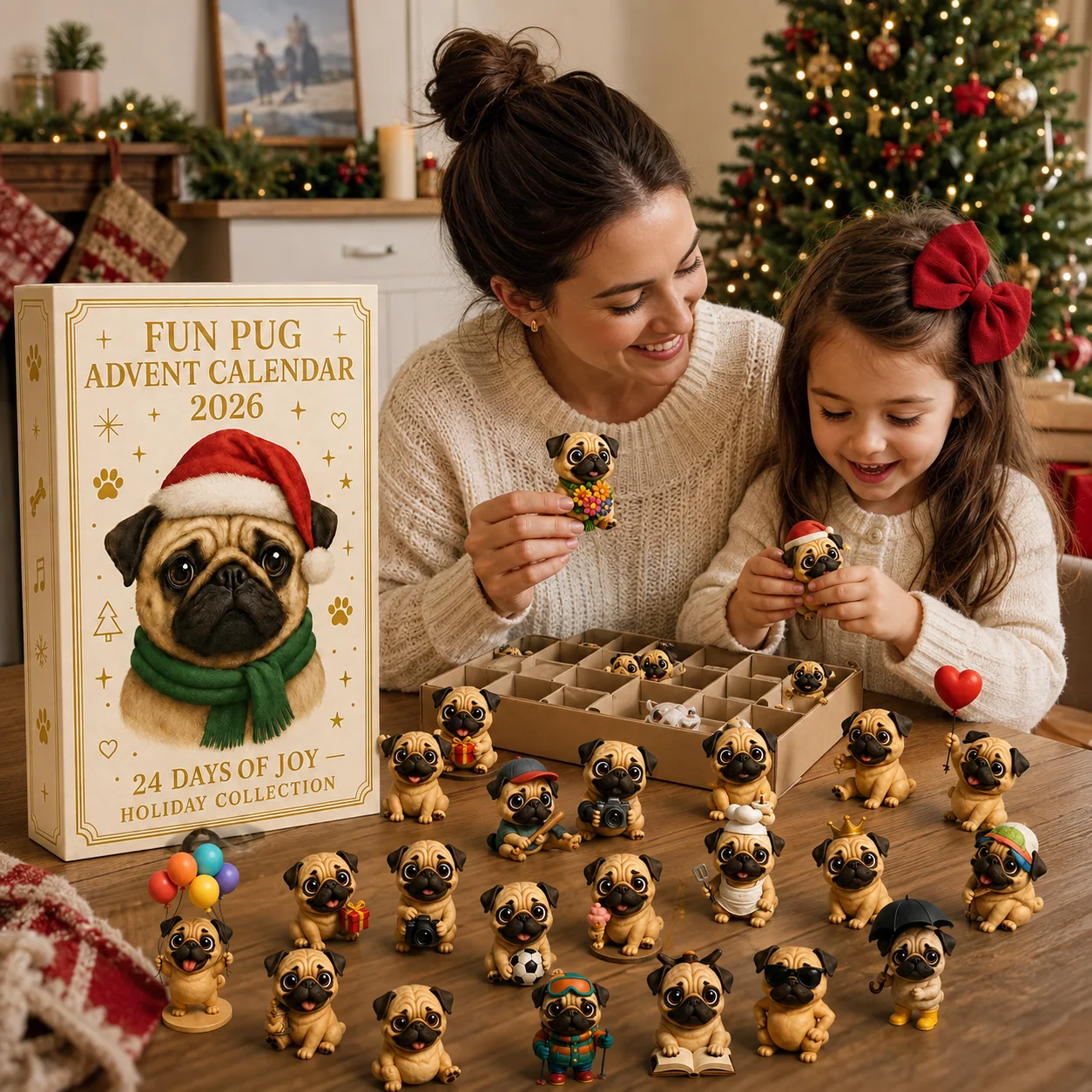🐶2026 Fun Pug Advent Calendar