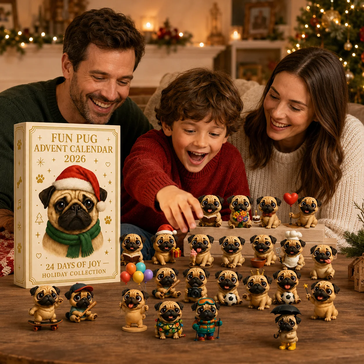 🐶2026 Fun Pug Advent Calendar