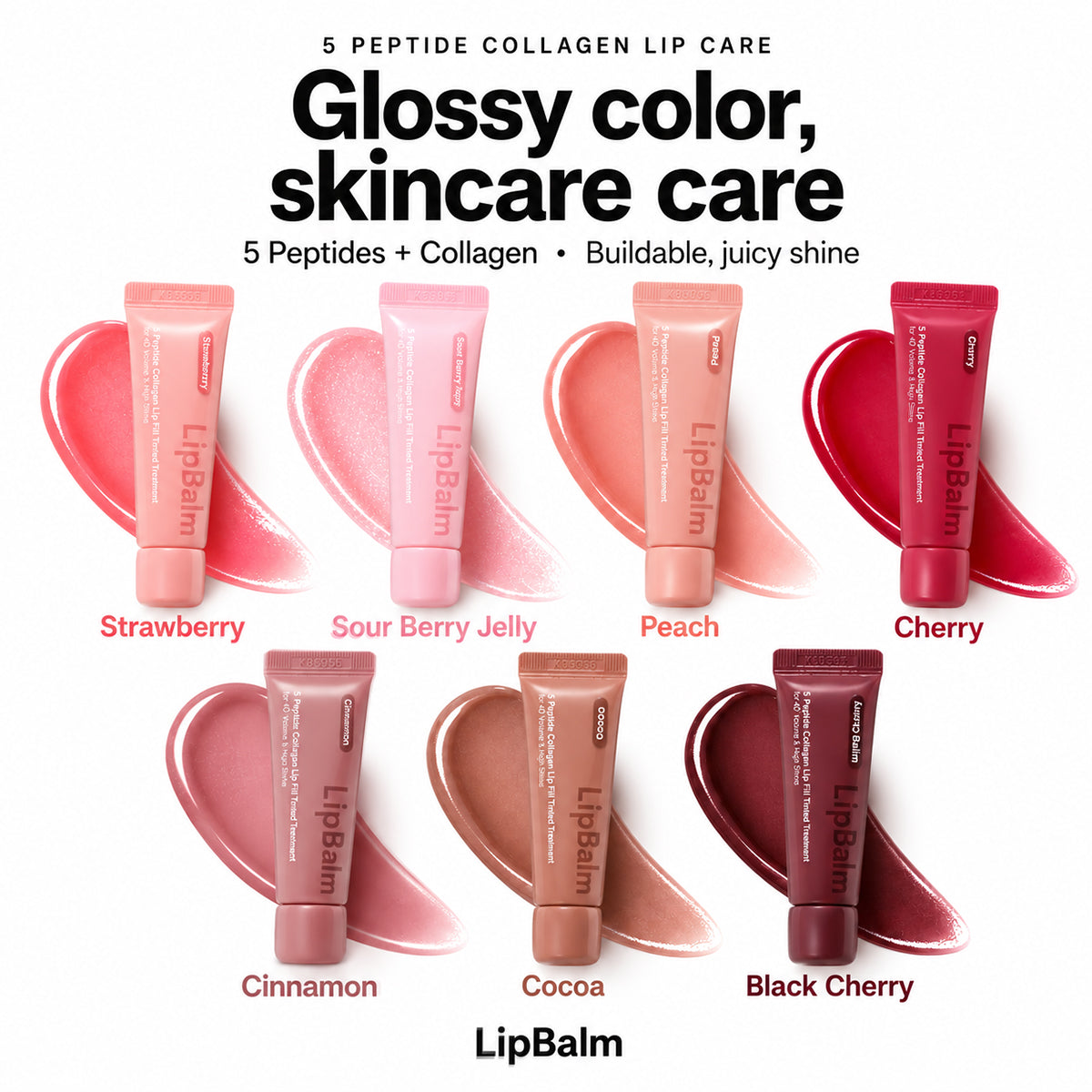 Skincare-Grade LIP CARE with 5 PEPTIDES