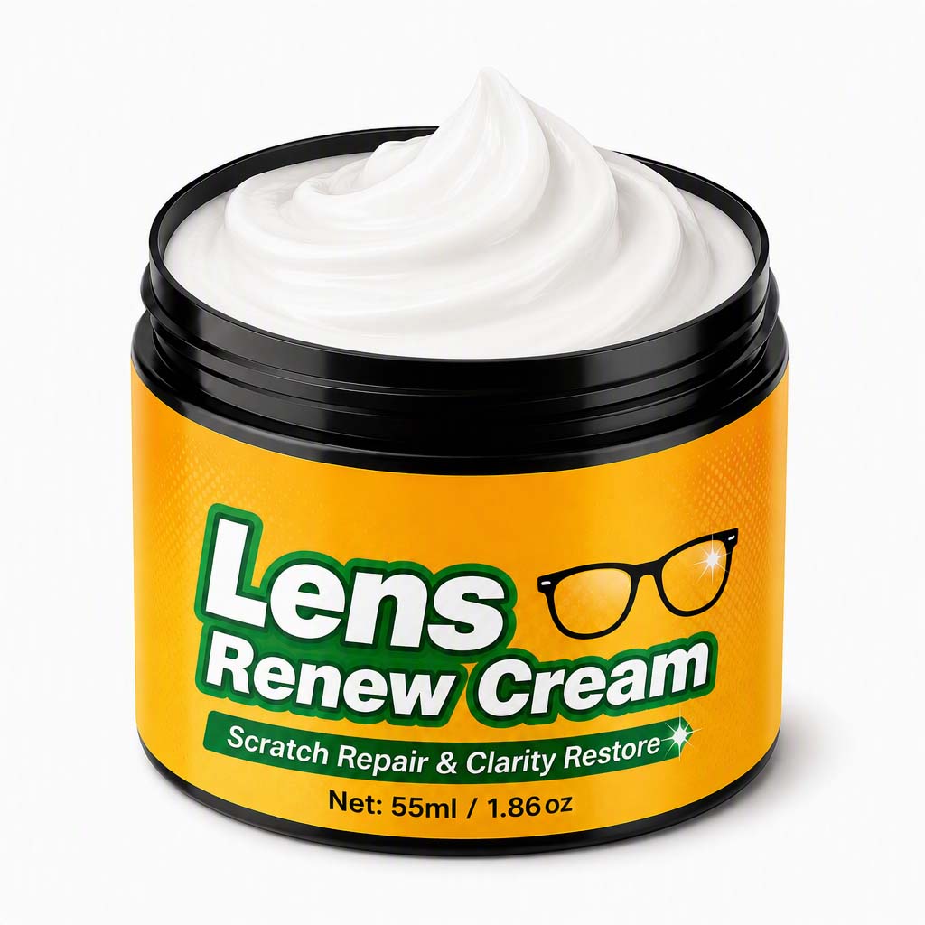 Lens Scratch Repair Cream Set with Sponge for Glasses Goggles Face Shields and Helmet Visors