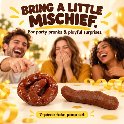 😂7 Pcs Fake Poop, Realistic Prank Poop🥳