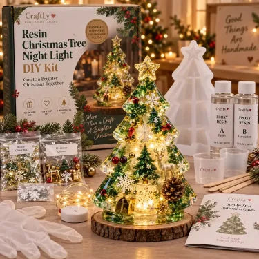🎄 DIY Christmas Tree Night Light Kit — 💕 Step-by-Step Guide Included