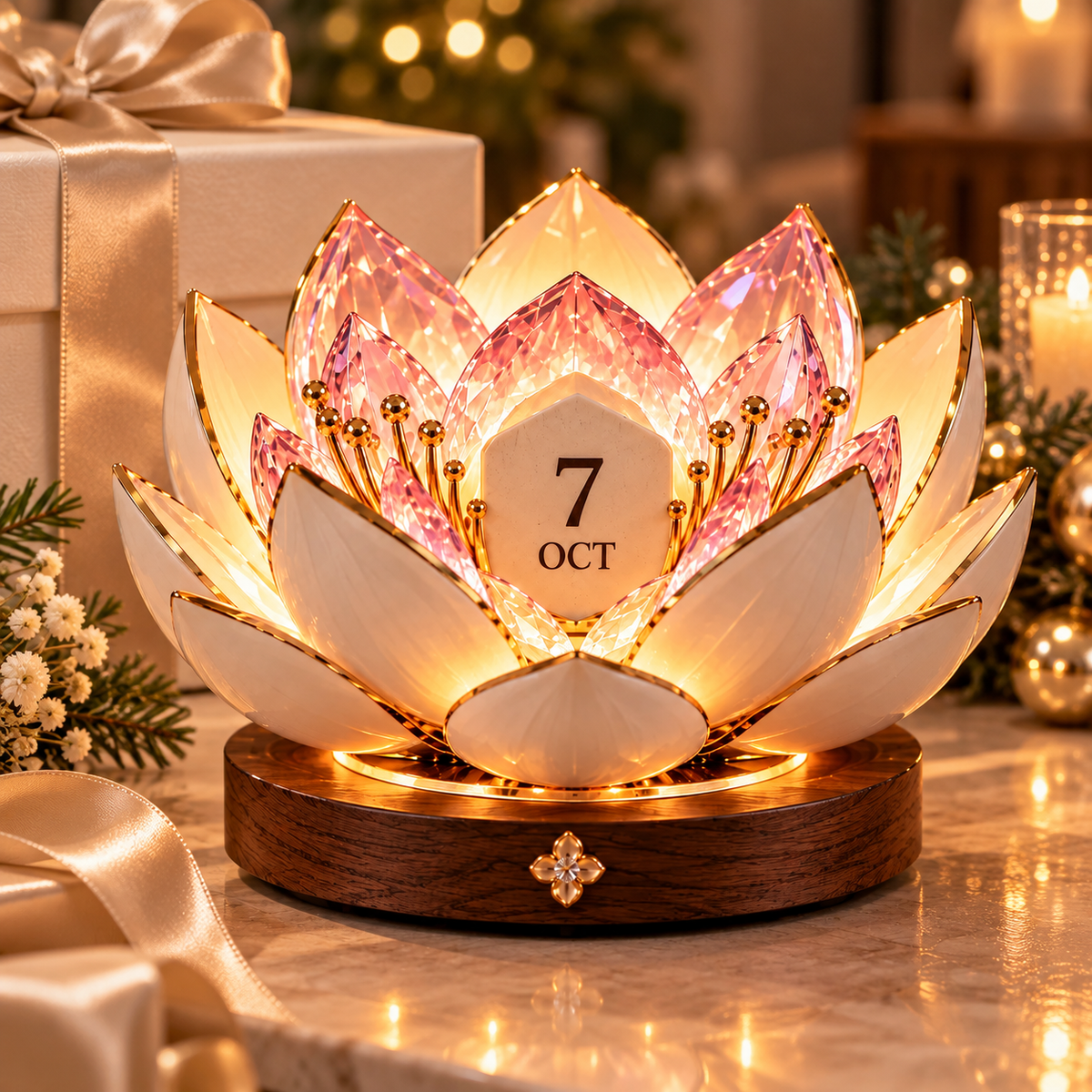 ✨Automatic Blooming Perpetual Calendar – ⭐Wake Up to a New Day in Full Bloom