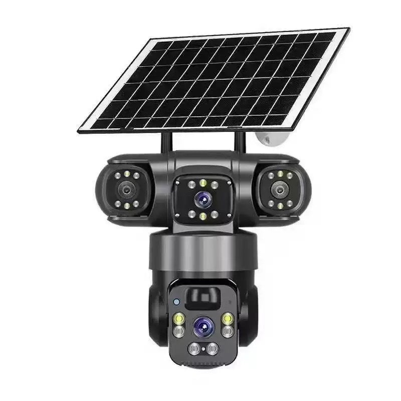 ⏳⏰6K 9MP Outdoor Wi-Fi Security Camera |  3 Lenses, 360° PTZ | IP66 Waterproof, Color Night Vision, Two-Way Audio, Motion Tracking