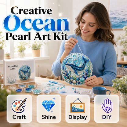 🌊 DIY Ocean Pearl Painting – Create Your Own Unique Wall Art with a Beautiful Sea Theme