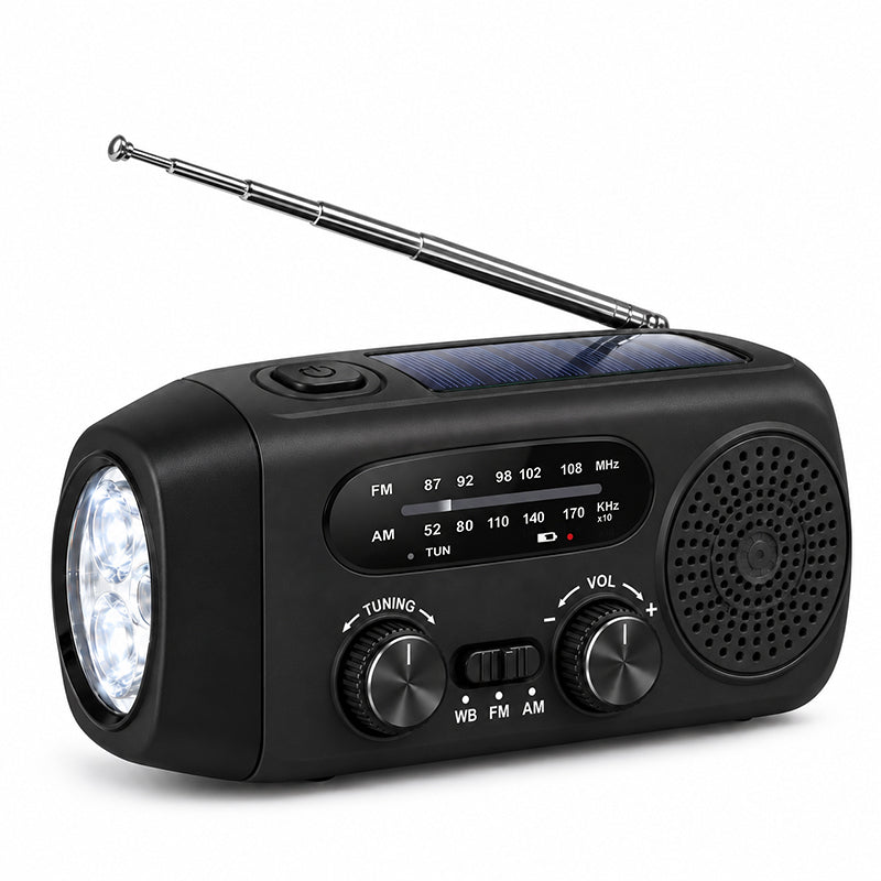 Multifunctional Portable Solar Emergency Radio – Power Bank, Hand Crank & Weather Alert for Outdoor & Crisis Preparedness 5