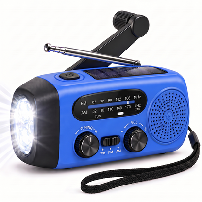 Multifunctional Portable Solar Emergency Radio – Power Bank, Hand Crank & Weather Alert for Outdoor & Crisis Preparedness 9