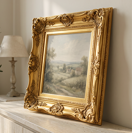 Gold picture frame