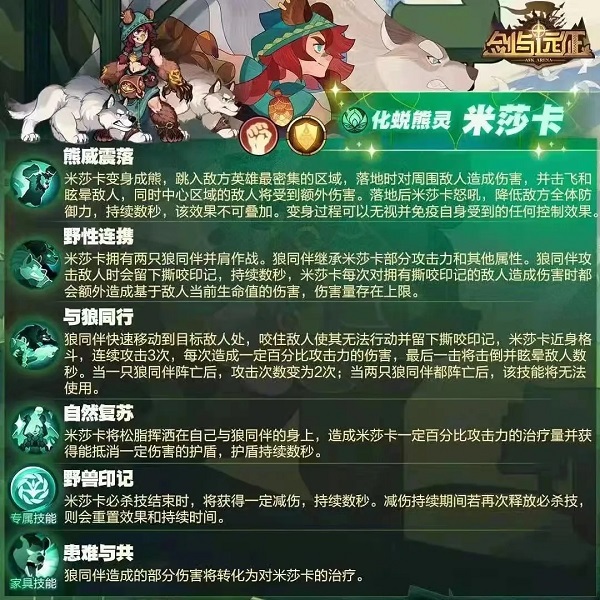 剑与远征米莎卡试炼之地攻略大全 化蜕熊灵米莎卡试炼之地通关攻略